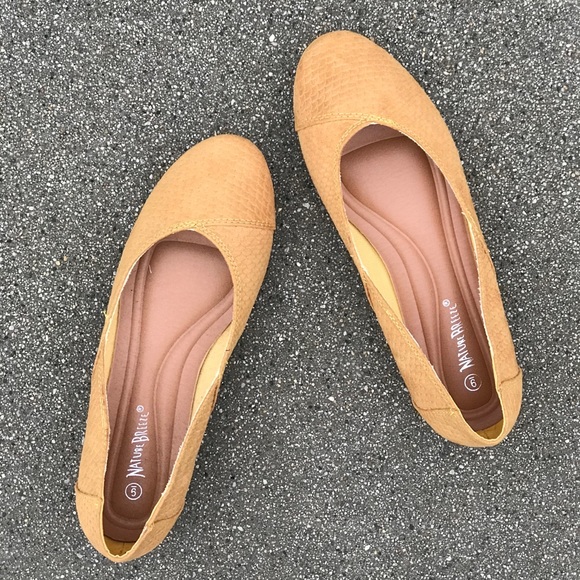 Nature Breeze Mustard Round Toe Ballerina FLAT - Picture 6 of 7